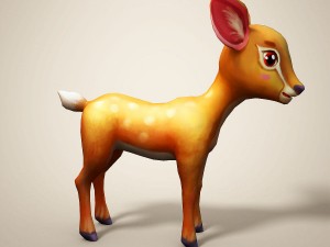 cartoon deer 3D Model