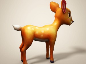 cartoon deer 3D Model