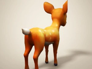 cartoon deer 3D Model