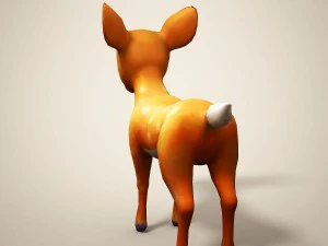 cartoon deer 3D Model