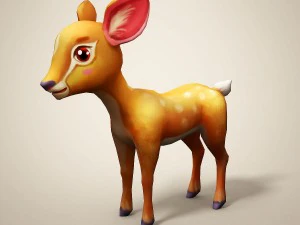 cartoon deer 3D Model
