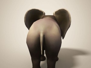 cartoon elephant Model 3D