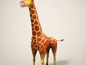 tekenfilm giraffe 3D Model