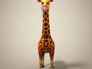 cartoon giraffe 3D Model