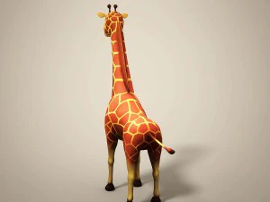 cartoon giraffe 3D Model