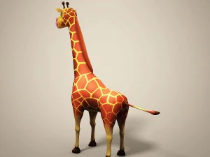 cartoon giraffe 3D Model