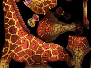 cartoon giraffe 3Dモデル