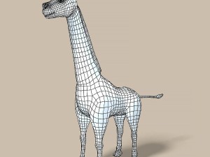 cartoon giraffe 3Dモデル