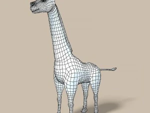 cartoon giraffe 3D Model