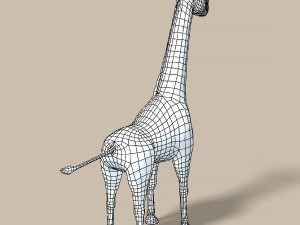 cartoon giraffe 3Dモデル