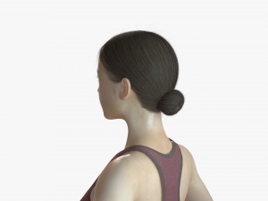3d woman girl rigged 3D Model