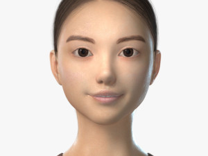 3d woman girl rigged 3D Model