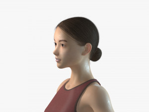 3d woman girl rigged 3D Model