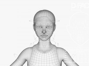 3d woman girl rigged 3D Model