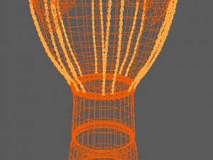 tribal drum Modèle 3D