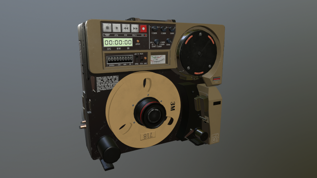 old tv recorder 3D Модель .c4d .max .obj .3ds .fbx .stl .blend 