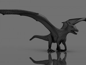pokemon charizard realistic muscle rigged 3D Model