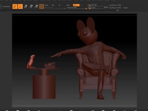 deadmau5 on chair aim at mice 3Dプリントモデル