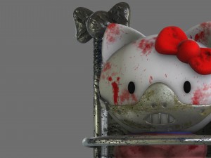 hello hannibal kitty diorama 3d print model 3d print model 3D-Druckmodell