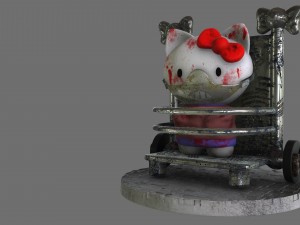 hello hannibal kitty diorama 3d print model 3d print model 3D-Druckmodell