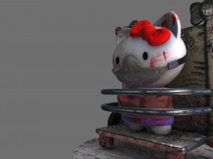 hello hannibal kitty diorama 3d print model 3d print model 3D-Druckmodell