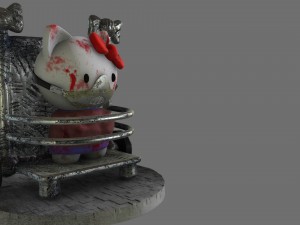 hello hannibal kitty diorama 3d print model 3d print model 3D-Druckmodell