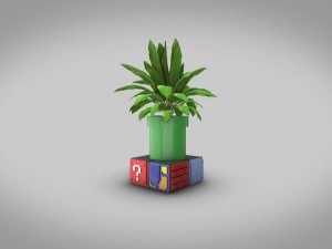 mario bros small desk planter 3d print free 3d print model 3D Print Model