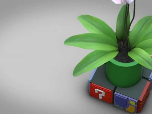 mario bros small desk planter 3d print free 3d print model 3D Print Model