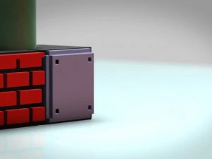 mario bros small desk planter 3d print free 3d print model 3D Print Model