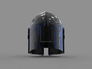 disneys the mandalorian damaged helmet 3d print model cosplay 3d print model star wars - mandalor 3D Print Model