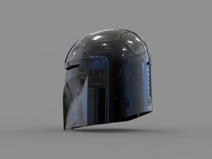 disneys the mandalorian damaged helmet 3d print model cosplay 3d print model star wars - mandalor 3D Print Model