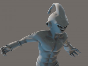 dragon ball z - kid buu 3d print model 3d print model 3D Baskı Modeli