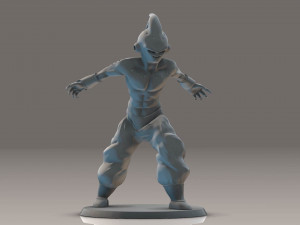 dragon ball z - kid buu 3d print model 3d print model 3D Baskı Modeli