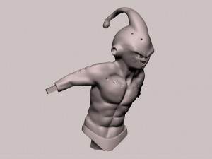 dragon ball z - kid buu 3d print model 3d print model 3D Baskı Modeli