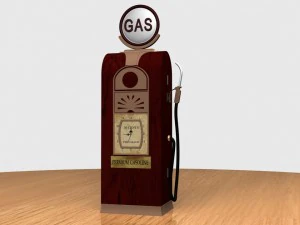 бензин мебель винтаж 3D Модель