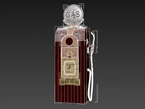 gasoline furniture vintage 3D Model