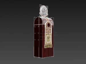 gasoline furniture vintage 3D Model