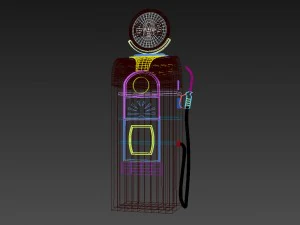 gasoline furniture vintage 3D Model
