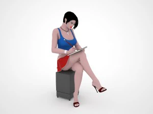 महिला 3D मॉडल