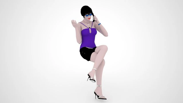 girl 3D Model .c4d .max .obj .3ds .fbx .stl .blend 