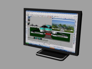 monitor Modelo 3D