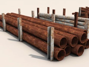 bundle of pipes 3D Model