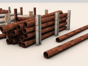 bundle of pipes 3D Model