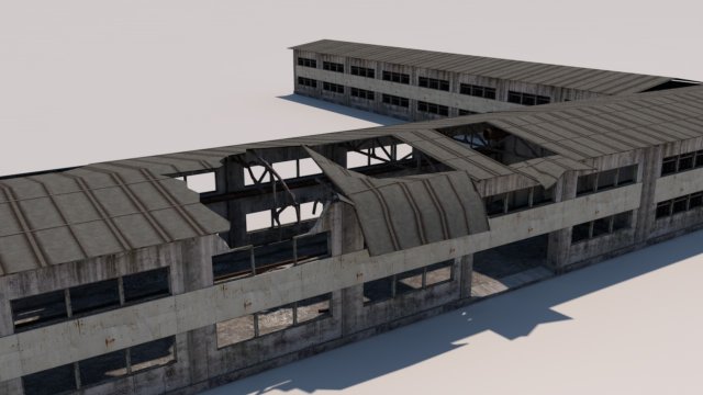 russian abandoned workshops 3D Model .c4d .max .obj .3ds .fbx .stl .blend 