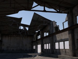 russian abandoned workshops 3D Model