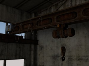 russian abandoned workshops 3D Model