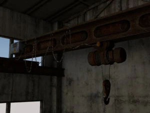 russian abandoned workshops 3D Model