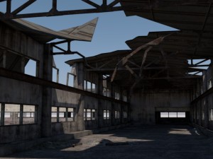 russian abandoned workshops 3D Model