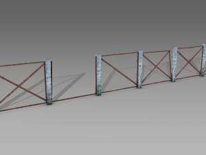 broken fences 3D Model