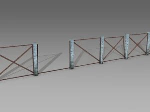 broken fences 3D Model